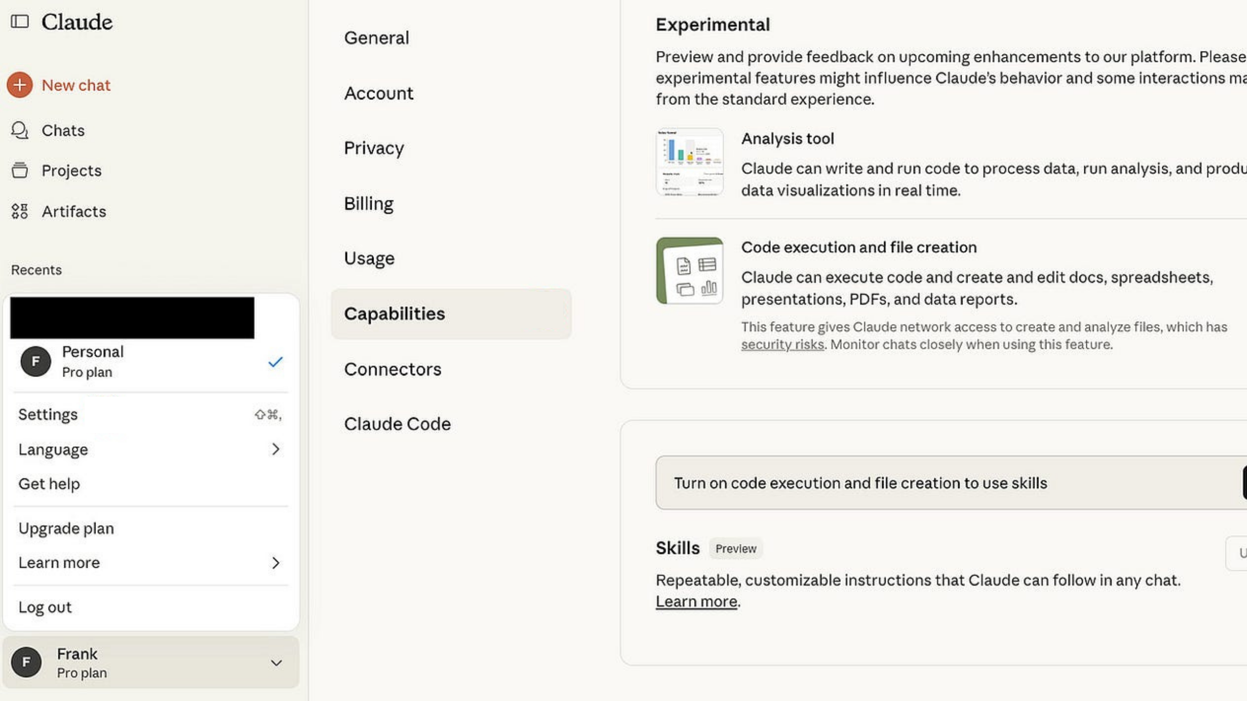 Claude Pro screenshot 2